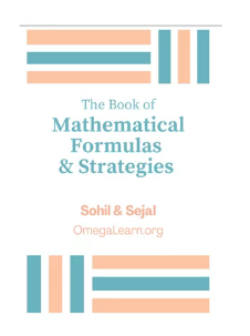 The Book of Mathematical Formulas & Strategies